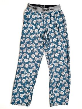 TOMMY JOHN Pajama Pants Blue Floral Size Medium